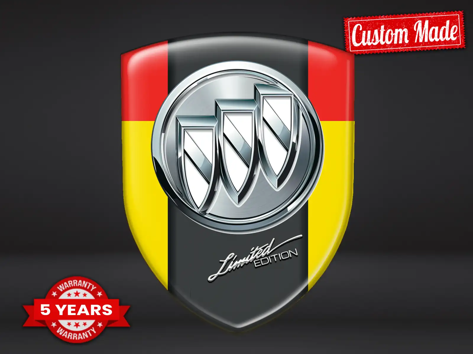 Buick Autocollant Bombé Qualité Pro Personnalisable